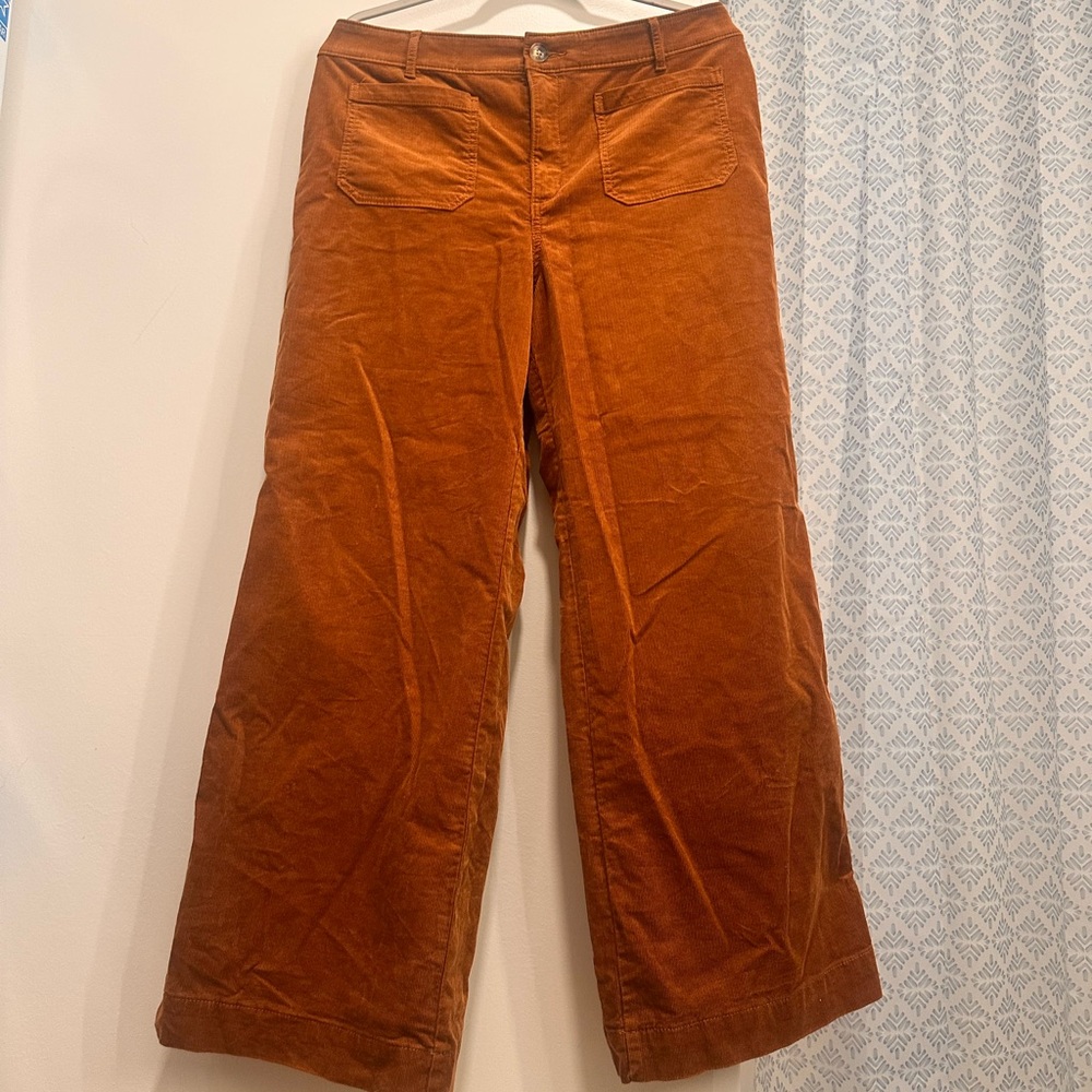 LOFT Corduroy Wide Leg Trousers